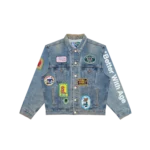 better with age charlatan reversible denim / baseball jacket