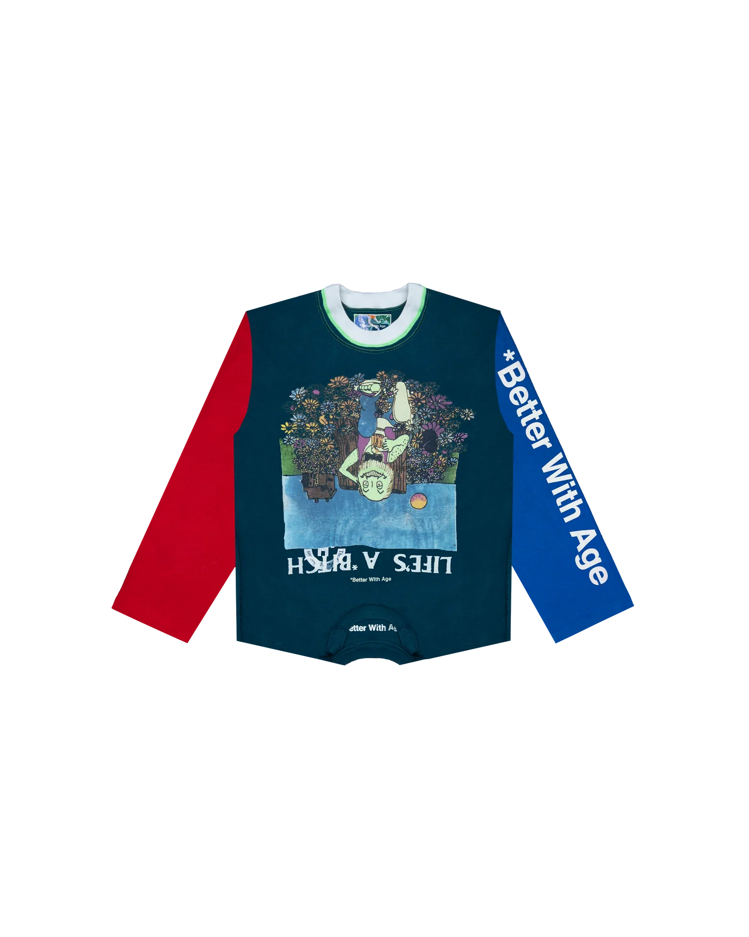 better with age bitch upside down reversible long sleeve better with age bitch upside down reversible long sleeve - Image 1